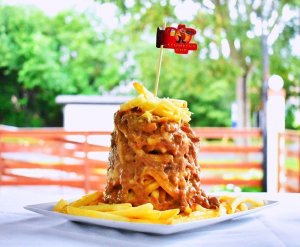 Torre de batatas - média