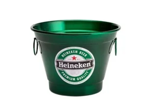 Balde De Gelo 6 Litros Em Alumínio Heineken Bebidas