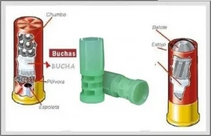 Bucha Plastica p/ Recarga Cartucho Cal 12 - 32gr 500und