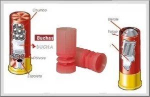Bucha Plastica p/ Recarga Cartucho Cal 12 - 36gr