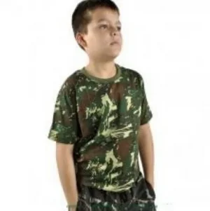 Camiseta Militar Camuflada Infantil 02 Anos