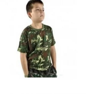Camiseta Militar Camuflada Infantil 14 Anos