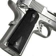 Empunhadura Placa Preta de Aluminio Pistola 1911 ou Sig 938