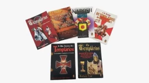 Kit com 6 livros sobre os Templários
