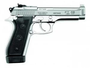 Pistola Taurus PT 59 Inox Cal .380mm